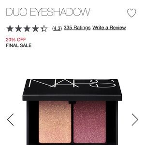 NARS Duo Eyeshadow — 2 diff sets.